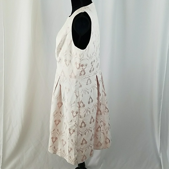 Sangria women 14P flare dress Jacquard fit jewel - Picture 6 of 8